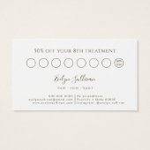 繊細なデイジーロイヤリティカード (裏面)