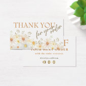 繊細なデイジー感謝してい割引カード (デスク)