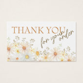 繊細なデイジー感謝してい割引カード (正面)