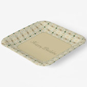 繊細なデザイパターン（の模様が）あるナーズスクエア ペーパープレート (傾斜あり)