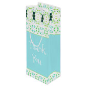 繊細なデザインプリント ワインギフトバッグ (裏面アングル)