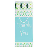 繊細なデザインプリント ワインギフトバッグ (裏面)