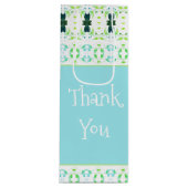 繊細なデザインプリント ワインギフトバッグ (正面)