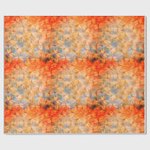 繊細なトンボオレンジの水彩 ラッピングペーパー (フラット)