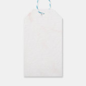 繊細なトーンのワイルドフラワーと枝 ギフトタグ (裏面)