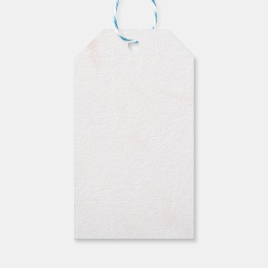 繊細なトーンのワイルドフラワーと枝 ギフトタグ (裏面)