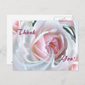 繊細なバラと大理石効果 ポストカード (正面/裏面)