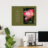 繊細なバラと恋歌のポスター ポスター (ホームオフィス)