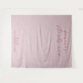 繊細なバラ金ゴールド結婚の写真の背景タペストリー タペストリー (正面(横))