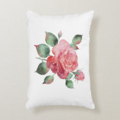 繊細なバラ アクセントクッション (正面(垂直))