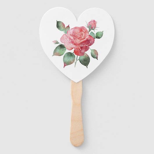 繊細なバラ ハンドファン (正面)