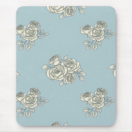 繊細なバラ マウスパッド (正面)