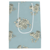 繊細なバラ ミディアムペーパーバッグ (裏面)