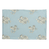 繊細なバラ 枕カバー (裏面)