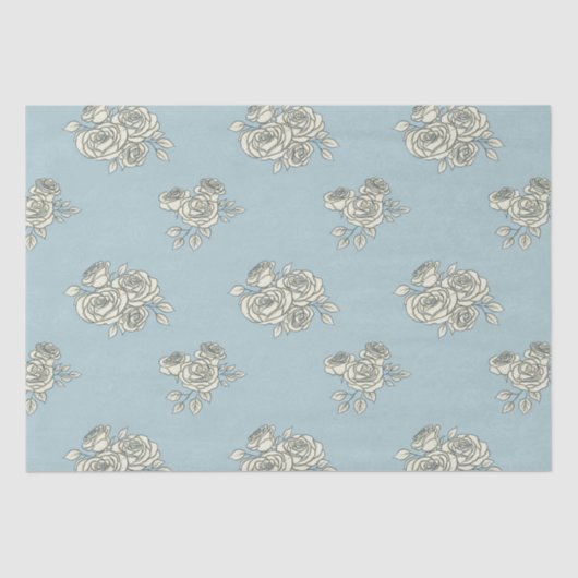 繊細なバラ 薄葉紙 (正面)