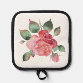 繊細なバラ 鍋敷き (正面)