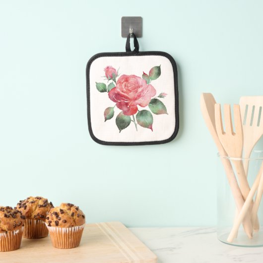 繊細なバラ 鍋敷き (インサイチュ (吊り下げ))