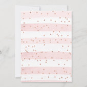 繊細なバレリーナとユニコーンのベビーシャワー  招待状 (裏面)