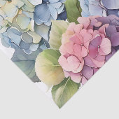 繊細なパステルアジサイの花 薄葉紙 (詳細)