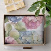 繊細なパステルアジサイの花 薄葉紙 (ギフト)
