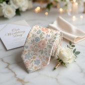 繊細なパステルカラーの春 ネクタイ