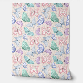 繊細なパステルチョウ 壁紙