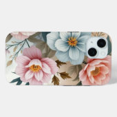 繊細なパステルフラワー Case-Mate iPhoneケース (裏面 (横))