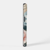 繊細なパステルフラワー iPhone 15ケース (右側面)