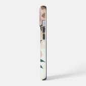 繊細なパステルフラワー iPhone 15ケース (左側面)