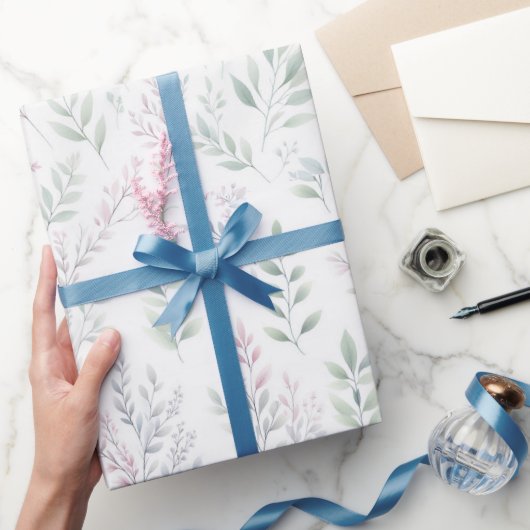 繊細なパステル柄 ラッピングペーパー (ギフト)