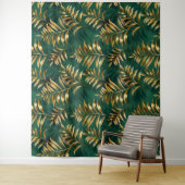 繊細なパターンの金のシダ タペストリー (インサイチュ)