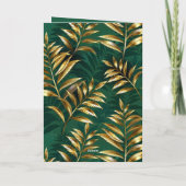 繊細なパターンの金のシダ プログラム (裏面)