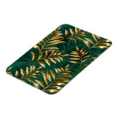 繊細なパターンの金のシダ マグネット (左側)