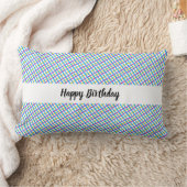 繊細なパンセクシャルカラープレイド ランバークッション (ブランケット)