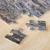 繊細なビーチの夕焼け ジグソーパズル (側面)