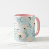 繊細なピンクのアネモネ。 mag マグカップ (正面右)