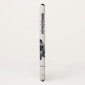 繊細なピンクのオレンジ色のフローラブルーの水色スプラッシュ Case-Mate iPhoneケース (裏面/左)