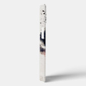 繊細なピンクのオレンジ色のフローラブルーの水色スプラッシュ Case-Mate iPhoneケース (裏面 / 右)