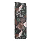 繊細なピンクのカーネーションとグリーン離れフローラ タンブラー (回転右)