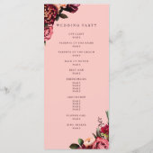 繊細なピンクのガーゼに浮かぶロマンチックな菊 プログラム (裏面)