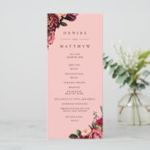 繊細なピンクのガーゼに浮かぶロマンチックな菊 プログラム (スタンド正面)