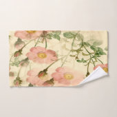 繊細なピンクのバラのタオルのセット – Luxury Essentials バスタオルセット (ハンドタオル)