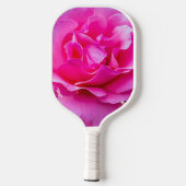 繊細なピンクのバラ ピックルボールラケット (裏面)
