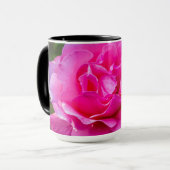 繊細なピンクのバラ。 マグカップ (正面左)