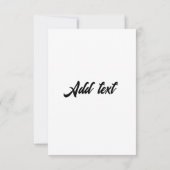 繊細なピンクのユリ結婚ーのフレーム 招待状 (裏面)