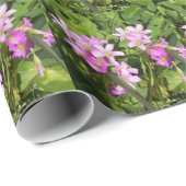 繊細なピンクの春の野花 ラッピングペーパー (ロールコーナー)