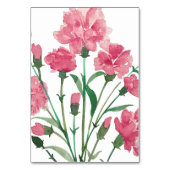 繊細なピンクの結婚花 テーブルナンバー (裏面)