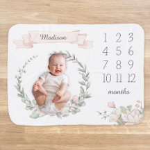 繊細なピンクの蓮の花マイルストーン毎月