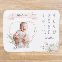 繊細なピンクの蓮の花マイルストーン毎月