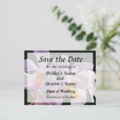 繊細なピンクの蘭　日程を保存 案内ポストカード (スタンド正面)